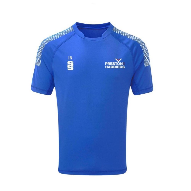 PRESTON HARRIERS Women's Camo Games Shirt : Royal