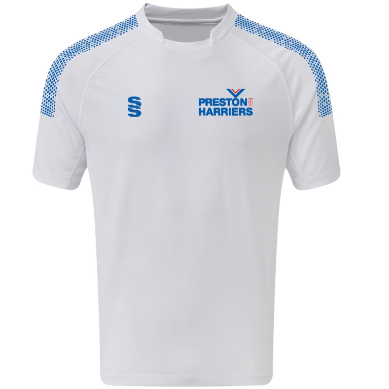 PRESTON HARRIERS Youth's Dual Games Shirt : White