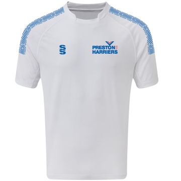 PRESTON HARRIERS Youth's Dual Games Shirt : White